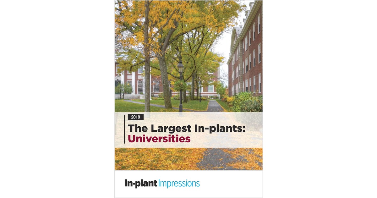 The Largest University In-plants (2019)