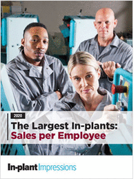 The Largest In-plants: Sales Per Employee (2020)