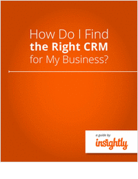 eBook: How do I find the Right Customer Relationship Management (CRM) application for my Business