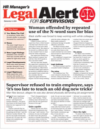 HR Manager's Legal Alert for Supervisors Newsletter: June 27 Edition
