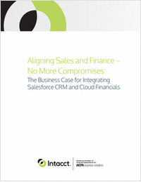 Aligning Sales and Finance - No More Compromises The Business Case for Integrating Salesforce CRM and Cloud Financials