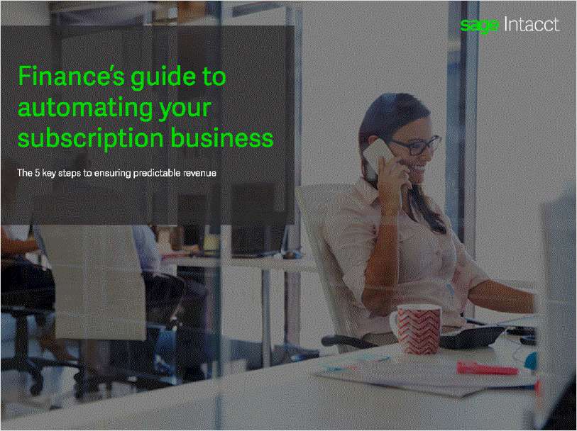 Finance's Guide to Automating Your Subscription Business