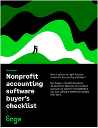 Nonprofit Accounting Software Buyer's Checklist