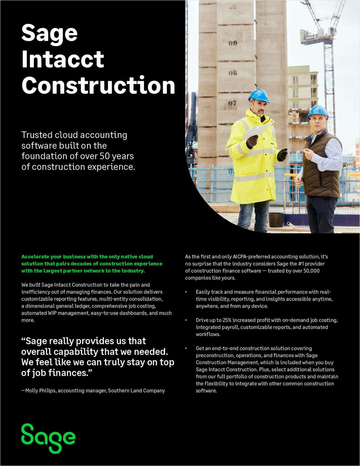 Build with Confidence Transform Your Construction Projects with Sage Intacct Free Product Overview