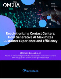 Revolutionizing Contact Centers: How Generative AI Maximizes Customer Experience and Efficiency