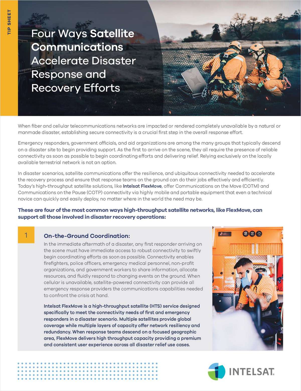 Four Ways Satellite Communications Accelerate Disaster Response and Recovery Efforts