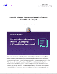 Enhance Large Language Models Leveraging RAG and MinIO on cnvrg.io
