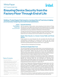 Ensuring Device Security from the Factory Floor Through End of Life