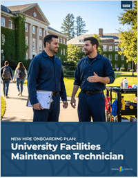 New Hire Onboarding Plan: University Facilities Maintenance Technician