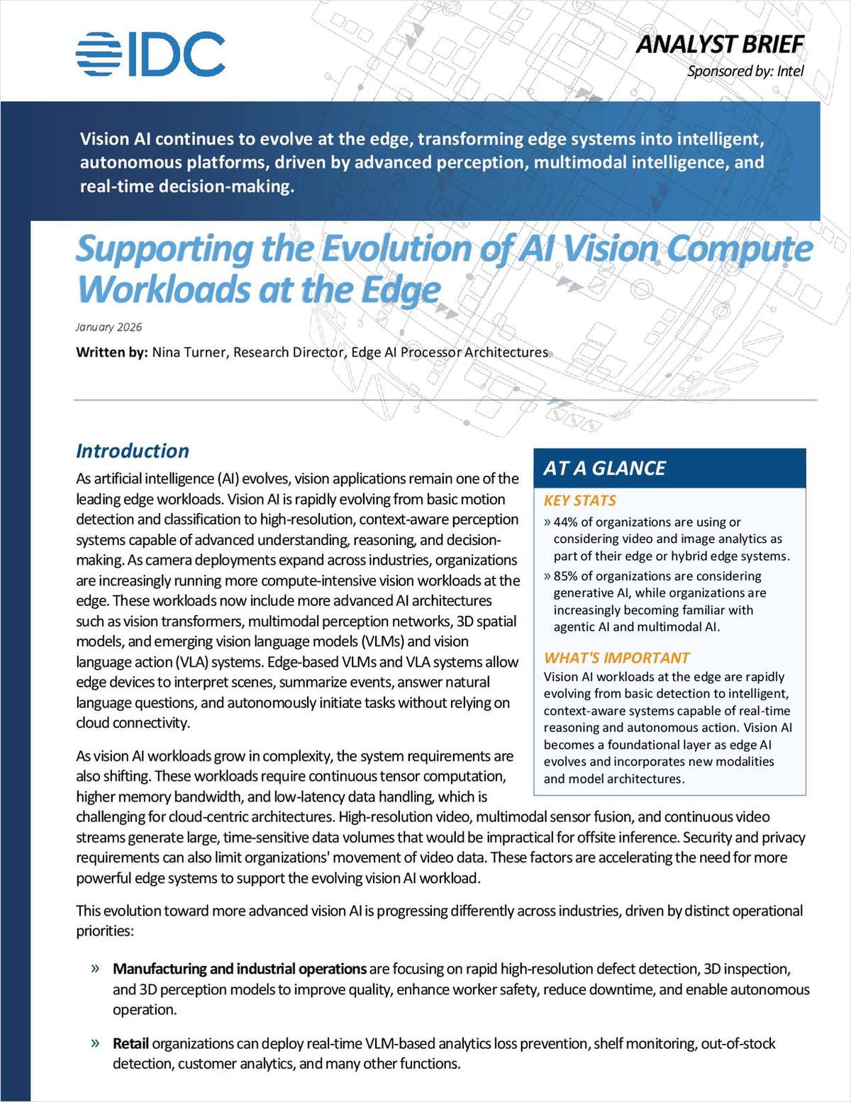 Supporting the Evolution of AI Vision Compute Workloads at the Edge
