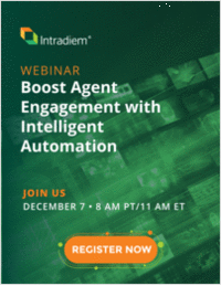 Live Webinar: Boost Agent Engagement with Intelligent Automation