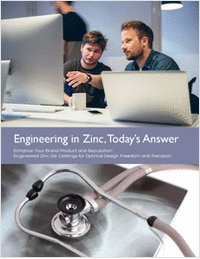 Engineering in Zinc -- Today's Answer to Price and Performance Challenges