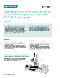 Automated qPCR Master Mix Preparation with the D-One Single-Channel Pipetting Module and the Assist Plus Pipetting Robot