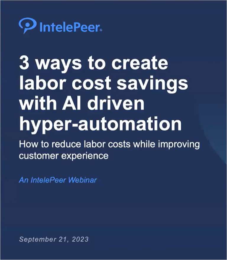 3 ways to create labor cost savings with AI driven hyper-automation