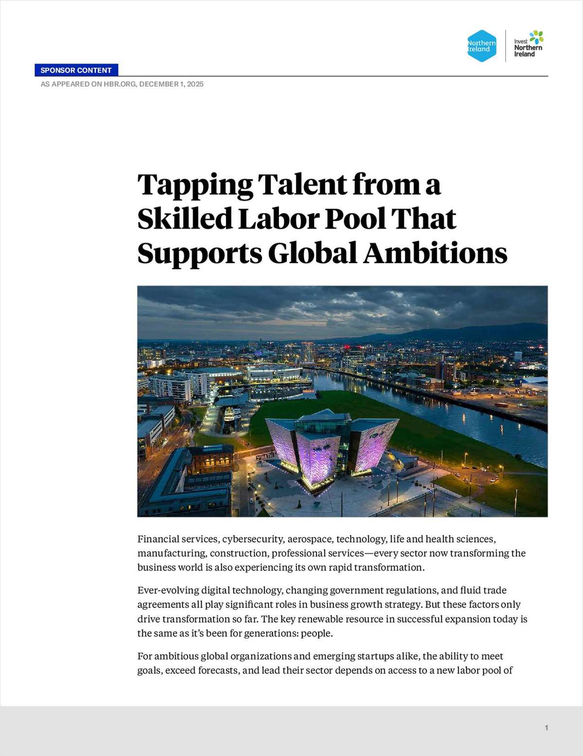 Tapping Talent from a Skilled Labor Pool That Supports Global Ambitions