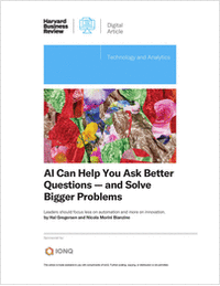 AI Can Help You Ask Better Questions -- and Solve Bigger Problems