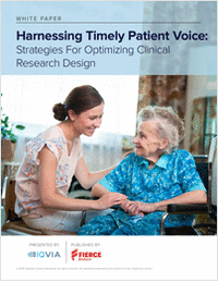 Harnessing Timely Patient Voice: Strategies For Optimizing Clinical Research Design