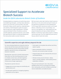 Specialized Support to Accelerate Biotech Success