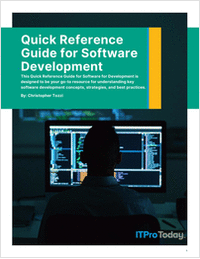 Quick Reference Guide for Software for Development