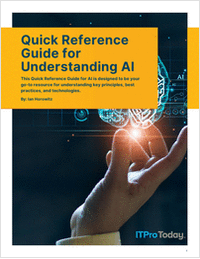 Quick Reference Guide for Understanding AI For IT Pros