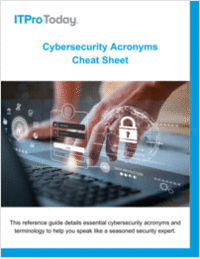 Cybersecurity Acronyms Cheat Sheet