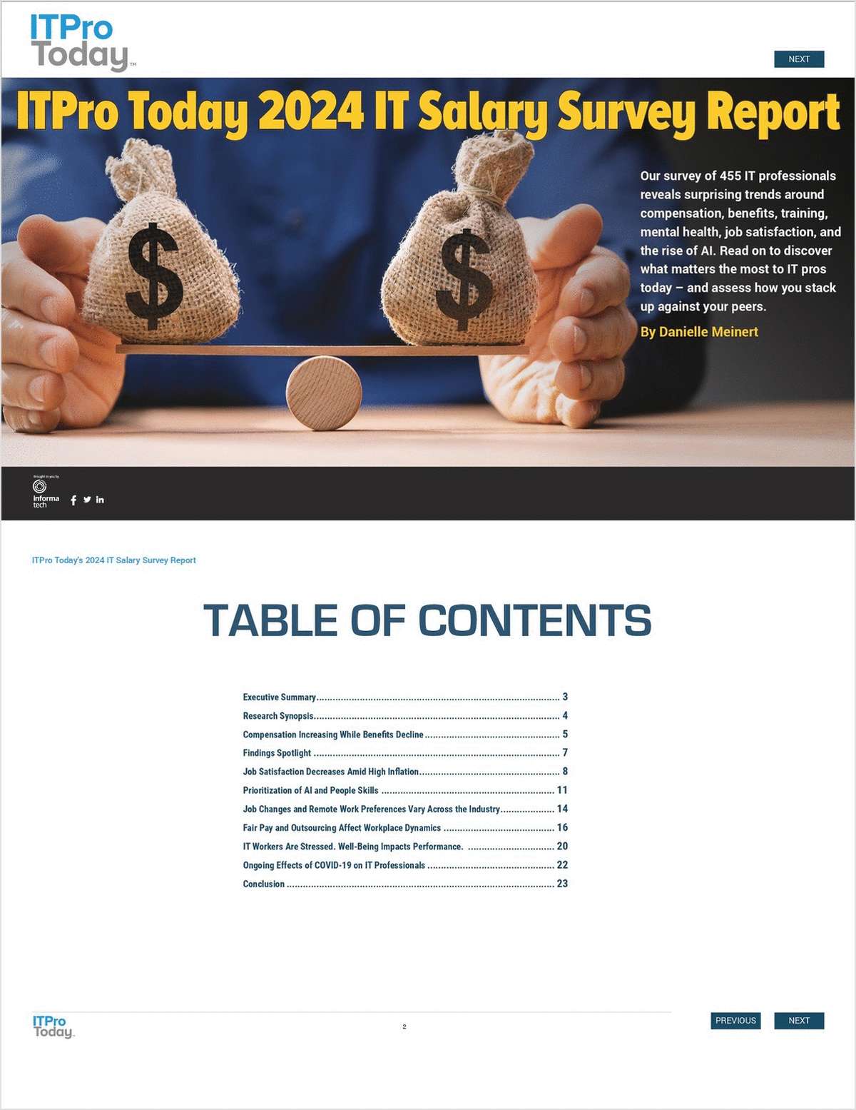 ITPro Today 2024 IT Salary Survey Report