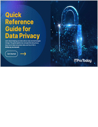 Quick Reference Guide for Data Privacy