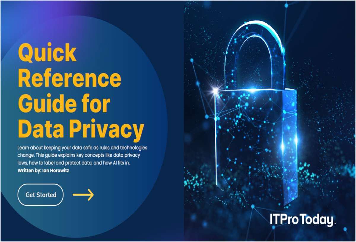 Quick Reference Guide for Data Privacy