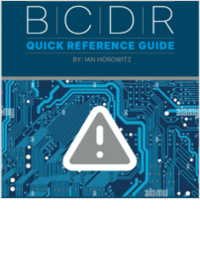 BCDR Quick Reference Guide BCDR Quick Reference Guide
