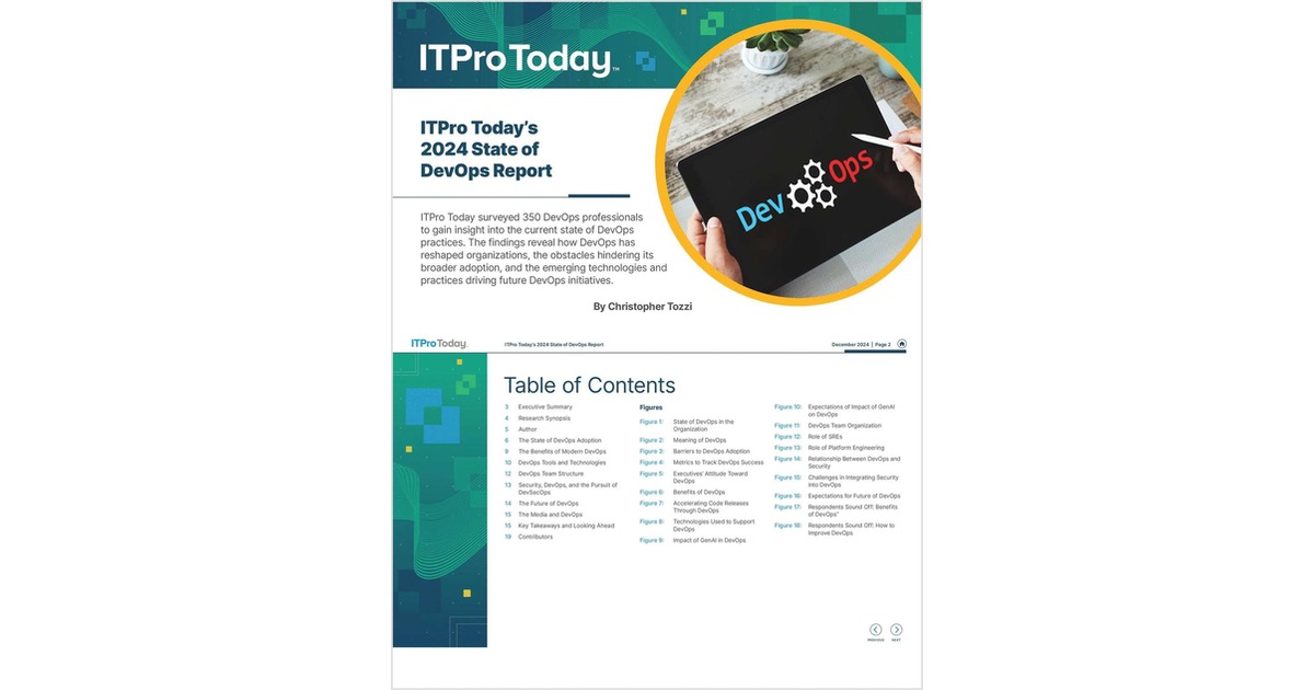 ITPro Today's 2024 State of DevOps Report