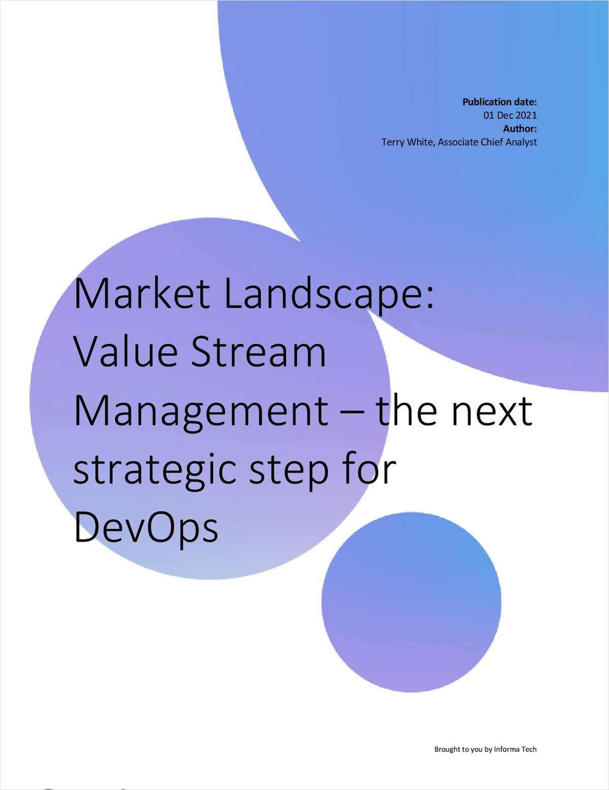 Market Landscape: Value Stream Management