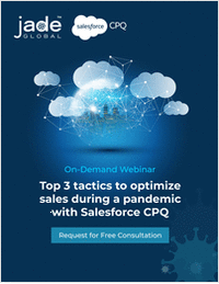 [On-Demand Webinar] Top 3 tactics to optimize sales during a pandemic with Salesforce CPQ