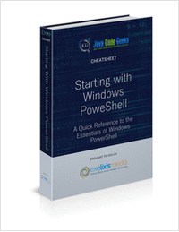 Starting with Windows PowerShell Cheatsheet