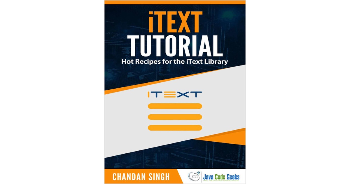 iText Tutorial Free eBook