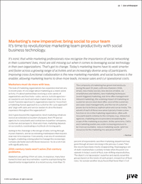 Marketing's New Imperative: Bring Social To Your Team