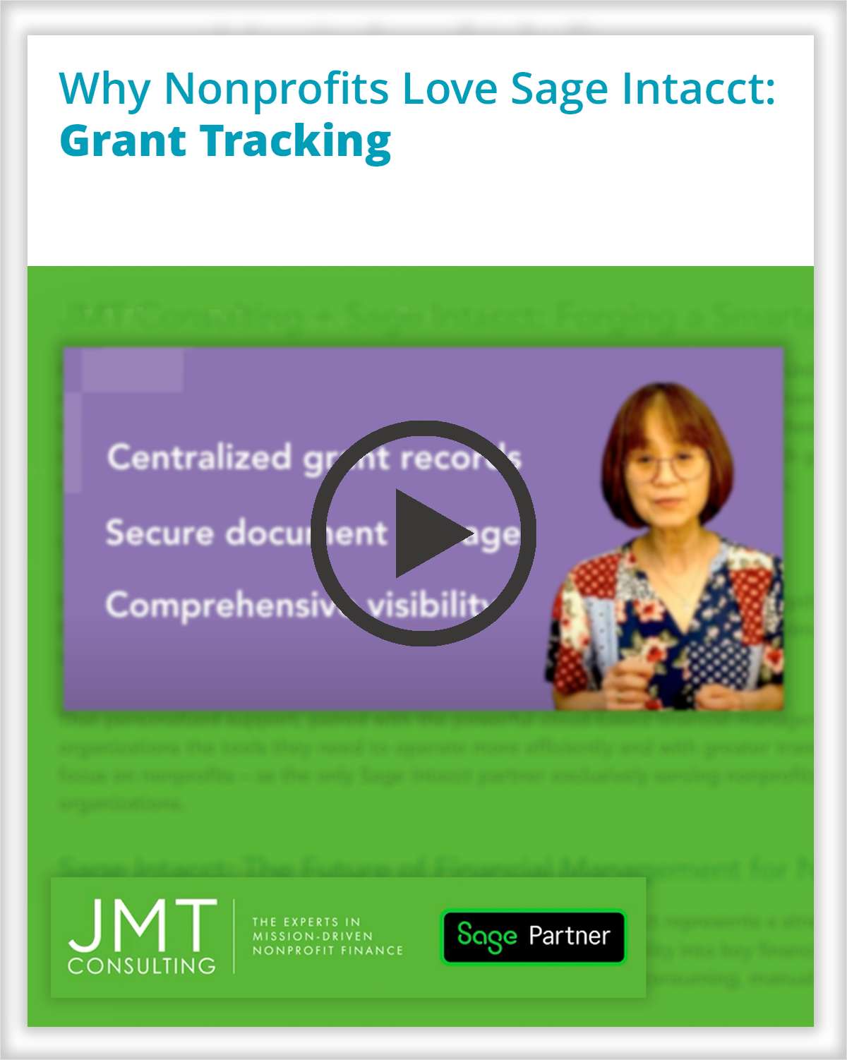 Why Nonprofits Love Sage Intacct: Sage Intacct Grant Tracking [01:19]