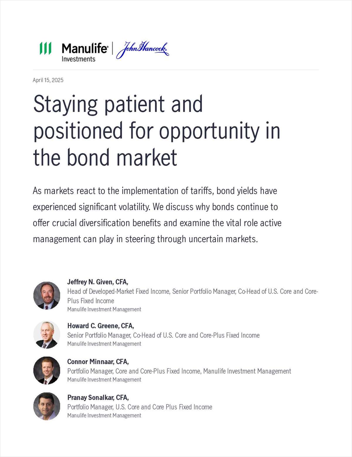 Staying Patient and Positioned for Opportunity in the Bond Market
