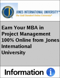 Earn Your MBA in Project Management 100% Online from Jones International University