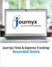 Journyx Time & Expense Tracking: Demo Recording