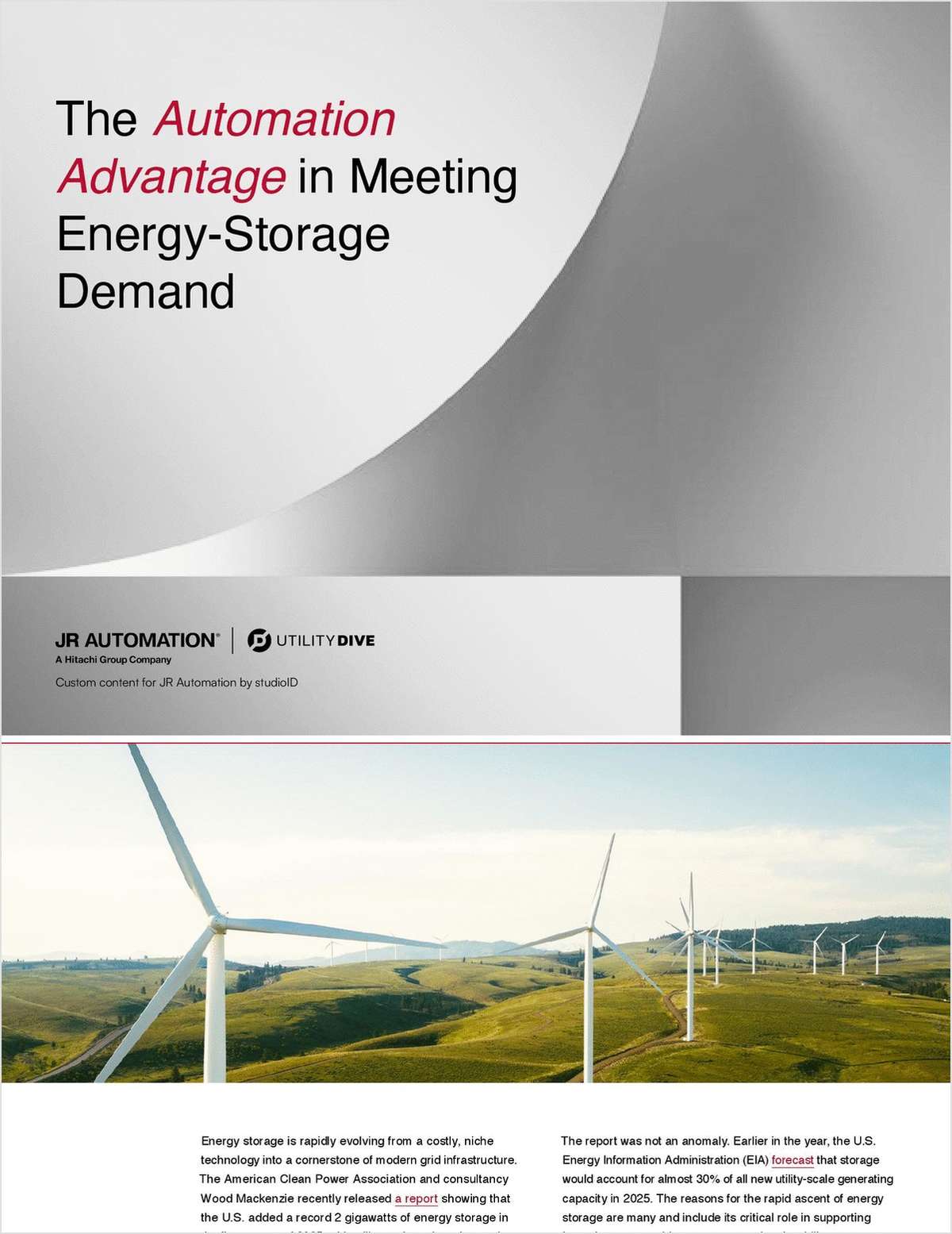 The Evolution of Energy Storage Technologies and Automation