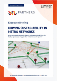 Report: Driving Sustainability in Metro Networks