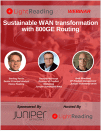 Sustainable WAN transformation with 800GE Routing