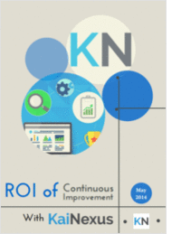 The ROI of Continuous Improvement with KaiNexus