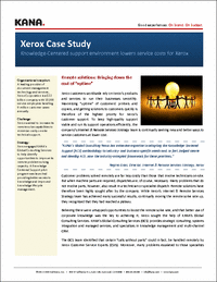 Xerox Knowledge Management