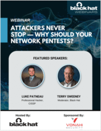 Attackers Never Stop - Why Should Your Network Pentests?
