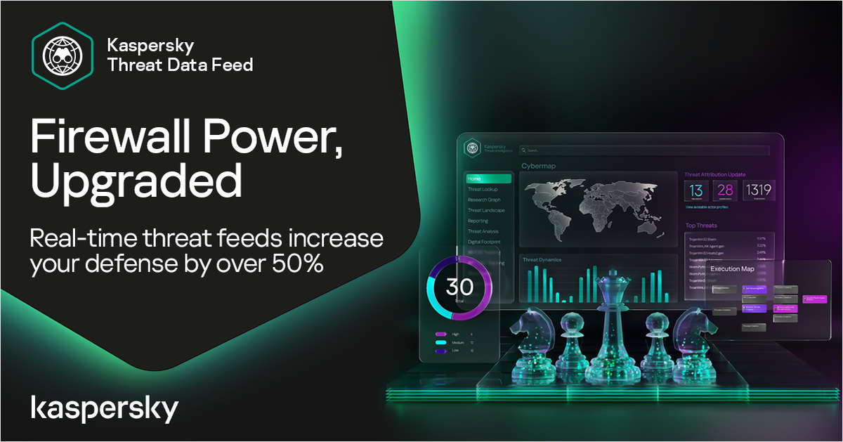 Double Your NGFW's Threat Detection: Proven, Real-Time Defense with Kaspersky Threat Data Feeds