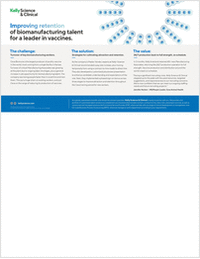 Improving Retention of Biomanufacturing Talent for a Leader in Vaccines