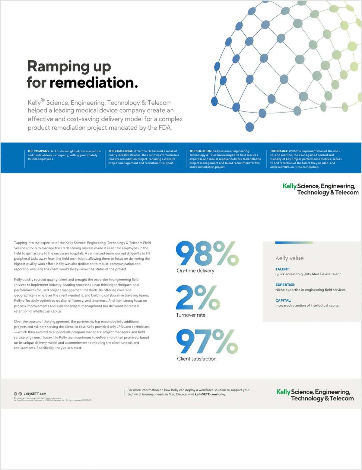98% On-Time Delivery in a Nationwide FDA Remediation Project