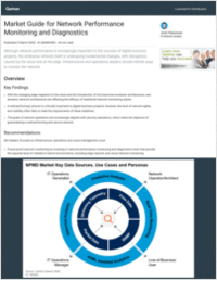 Gartner Market Guide for Network Performance Monitoring and Diagnostics, 2020