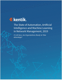 The State of Automation, Artificial Intelligence and Machine Learning in Network Management, 2019